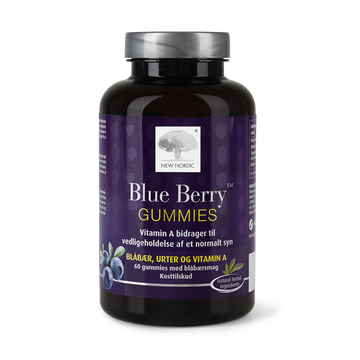 Stort online udvalg i New Nordic Blue Berry Gummies ❤ New Nordic ❤ Hurtig levering: 1 - 2 Hverdage og gratis fragt v/køb over 295 kr. GLS til pakkeshop ❤ Varenummer: HG-45110 og barcode / Ean: 5021807451104 på lager - Kæmpe udvalg i Sundhed - Over 454 design brands på udsalg